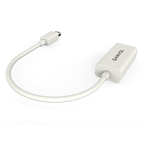 Ganvol FULL HD 1080p Mini DisplayPort zu HDMI Kabel inkl. Audio Übertragung, Thunderbolt auf HDMI Adapter, miniDP Stecker zu HDMI Buchse, vergoldete Kontakte, FULL HD TV - 3