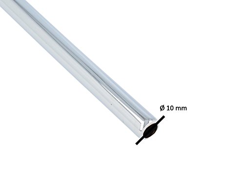 tecuro Kupferrohr zur Sanitärinstallation – verchromt Ø 10 mm x 1000 mm - 2