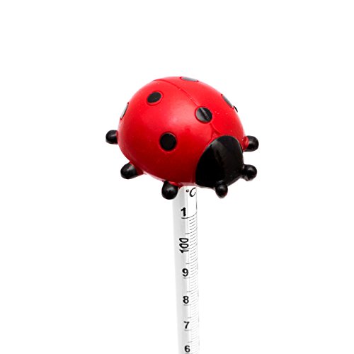 Marienkäfer Babyflaschenthermometer 24 cm Analog . Baby Flaschen / Nahrung Thermometer Glas - 4