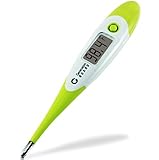 Clinical Digital Thermometer Best to Read & Monitor Fever Temperature in 15 Seconds by Oral Rectal Underarm & Axillary - Professional Thermometers & Reliable Readings for Baby, Adult & Children