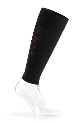 O-motion professional Kompressions-Kniestrümpfe ohne Fuß, Umfang M, Schwarz