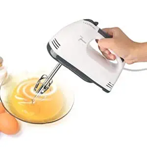 SE7EN Egg Beater High Speed Cream Machine Hand Mixer with 7 Speed Egg Beater 180W with 2 Oil Brush (White)