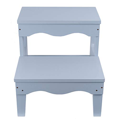 Preisvergleich Produktbild Massivholz Double Foot Hocker - Ladder Schuhbank Multifunktions Haushalt Kinderleiter Hocker Baby Wash Pad Fußbank