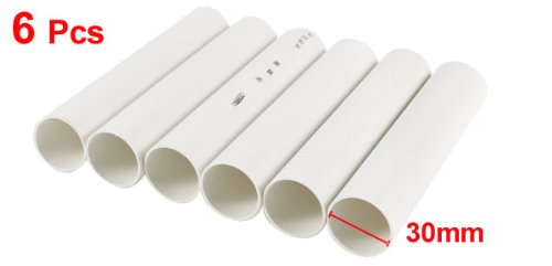 32 mm Durchmesser PVC Elektrorohr Rohre 155 mm lang 6 Stück - 2