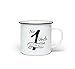 Produktbild No. 1 Uncle Lots of Love personalisierbar Number One Becher Tee Kaffee Metall Emaille 283,5