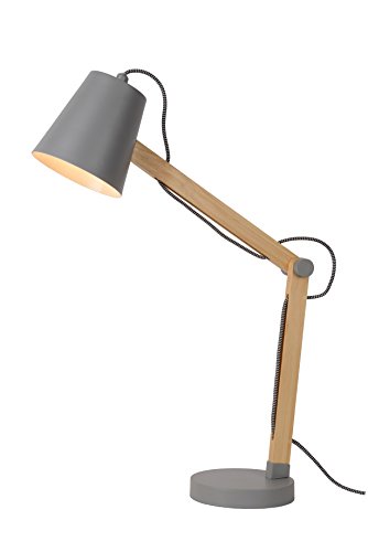 Preisvergleich Produktbild Lucide TONY - Schreibtischlampe - E14 - Grau