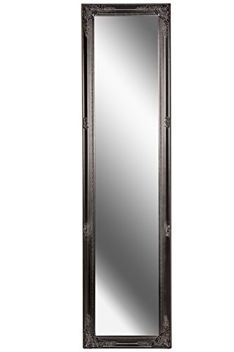 Spiegel Wandspiegel schwarz Barock FENNA 160 x 40 cm