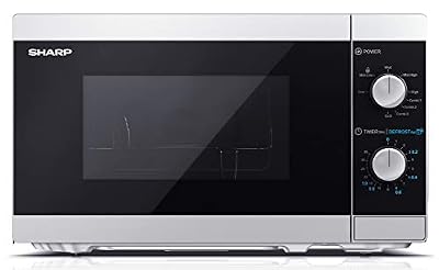 SHARP YC-MG01ES Micro-ondes avec fonction grill, 1270 Watts, 20 Litres, 5 niveaux de puissance, Timer/Plateau tournant