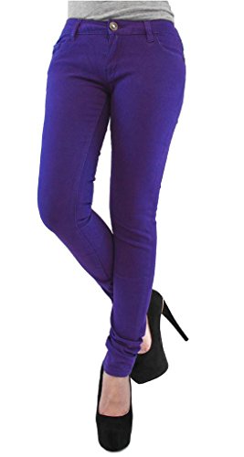 ladies purple jeans