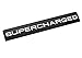 Price comparison product image 1pc SUPERCHARGED Emblem Auto Car Metal Fender Badge Decal sticker For Land Rover (Black)