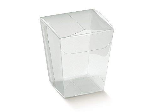 20 PZ BICCHIERINO PVC PORTACONFETTI MISURA 33X33X50