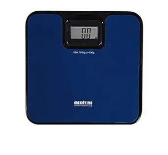 MEDITIVE Digital Human Weighing Scale for Body weight, Durable Unbreakable Metal Platform, Not made of Glass, (Minimum Weight: 7Kg, Maximum Weight: 180 Kg)