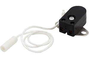 Dragbrytare, minibrytare för att styra möbelbelysning, 2 hålsplattor, 2 A, 250 V, reservbrytare