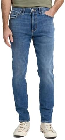 Lee Slim Fit MVP Jeans, Blu Stampa, 52 IT (38W/30L) Uomo