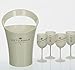 Produktbild Moët & Chandon Ice Impérial Champagner Becher Kühler Glas Minzschale Set Kombipaket Geschenkpaket Präsent Acryl (Kühler + 4 Becher)
