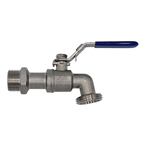 VARIOSAN Kugelauslaufhahn 11343, 3/4″, Edelstahl, abschließbar, mit Schlauchverschraubung - 2