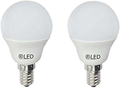 rled Pack of Bulbs LED Spherical Light, E14, 5.2 W, neutral white, 4.5 x 7.95 cm, Pack of 2