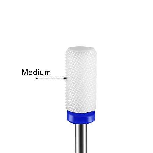 Premium Keramik Schleifkörper zylinderförmig Maniküre/Pediküre/Hornhaut Professioneller Bit Für Nagelfräser Kopf abgerundet - 4