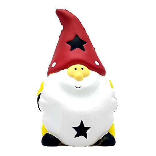 Preisvergleich Produktbild Zugstufe 1pc Langsam Weihnachtsmann-Puppe-Spielzeug Langsam Rising Weiche Squishies Decompression Spielzeug für Kinder Erwachsene Stress Relief (rot)