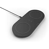 Belkin Dual Wireless Charger (Dual Wireless Charging Pad 15W) Fast Charge 2 Devices at Once, Including iPhone, AirPods, Galax