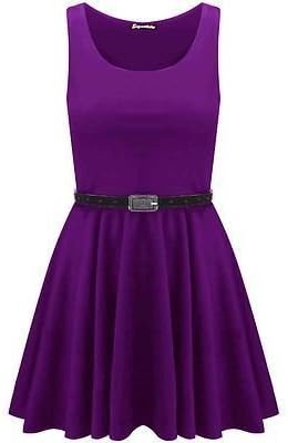 Swagg Fashions Women's Skater Dress 20 / 22 Purple