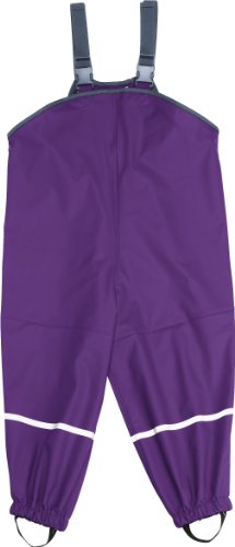 Playshoes Rain Dungarees Waterproofs Easy Fit Girl's Trousers Purple 12-18 months