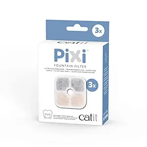 Catit PIXI Cat Drinking Fountain Filter, Replacement Triple Action Water Filter, 3-Pack