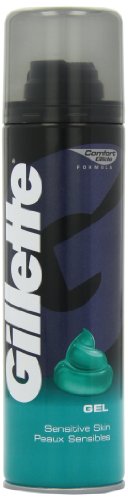 Gillette Classic 200 ml Sensitive Skin Shaving Gel (Pack of 2)