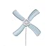 Produktbild Miaoge Breeze Deckenventilator vier Blatt Netze Deckenventilator home Bett Mute Lüfter Hostel 420*150mm
