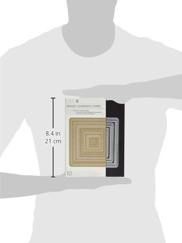 Little B Cutting Die-Squares, 10/Pkg, .75″-5″ - 3