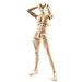 Produktbild Freeship Deals Action-Figur des menschlichen Modells Schaufensterpuppe mit Zubehör-Kit zum Zeichnen, Malen, Zeichnen, Künstler Männlich Holz