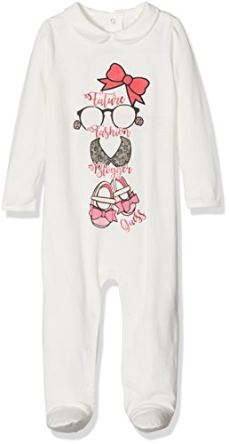 Guess Baby Girls' LS Romper Clothing Set, Multicoloured (Macadamia), Neonato (Manufacturer Size: 12M)