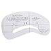 XINW 24pcs Eyebrow Model Grooming Stencil Kit Template Make Up Shaping Tools
