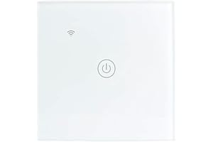 Yagusmart Smart Wall Light Switch,Compatible with Alexa and Google Home,APP Remote Control,Timing Function,Voice Control (1 gang)