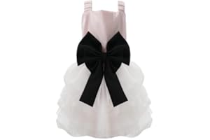 MAMORE Dog Dress,Pet Wedding Dress Princess Formal Tutu Skirt with Bowknot,Puppy Birthday Party Outfit Apparel Girl for Small Dogs Cats (Pink, X-Small)