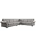 Produktbild Ecksofa Chesterfield Midi, 6-Sitzer freistehendes Polsterecke Sofa, Antik Look Couchgarnitur, Farbauswahl, Wohnlandschaft Couch (Tunis 2332)