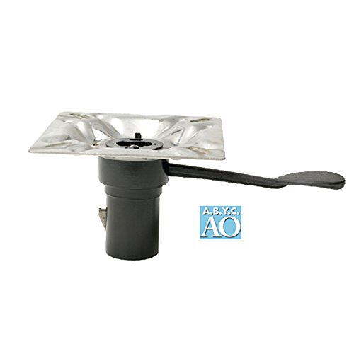 Attwood Corporation 238153-2 3 Degree Tilt Plated Steel Forward Handle Seat Mount without Slider by Attwood Marine Products