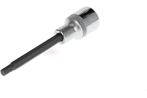 GEDORE red Vaso de punta de destornillador hexagonal largo, Ancho de llave 5 mm, 1/2" 12,5 mm, Vaso de atornillador, R62550519, Acero