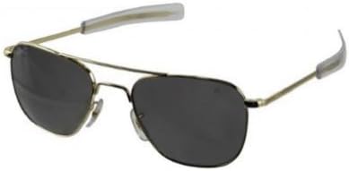 American Optical Original Pilot Bayonet 55 Gold CCP Pol. Grey Sunglasses 31590