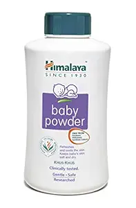 Himalaya Baby Powder, 700g & Himalaya Gentle Baby Wipes (72 Count, Pack of 3)