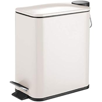 Amazon.de: mDesign quadratischer Tretmülleimer – 6 l Mülleimer aus