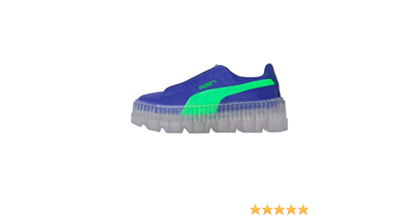 puma bleu semelle transparente