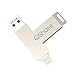 Produktbild qshare U Lightning USB 3.0 Drive für iPhone und iPad (MFI Zertifiziert) Silber Silver/64GB