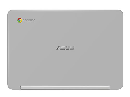 ASUS C101PA-FS002 10 1-inch Touchscreen Chromebook Flip  Silver  -  OP1 Processor  4GB RAM  16GB eMMC  10 1 360-Degree Rotatable Touchscreen  Chrome O