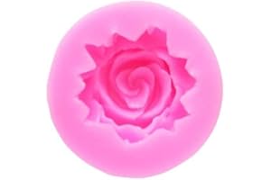 AUsagg Mini moule à gâteau en silicone en forme de rose - Pour décoration de bougies - Pour aromathérapie - En plâtre - W6T2