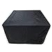 Produktbild JIANFEI Gartenmöbel Abdeckung Abdeckplane Schutzhülle Quadratische Wasserdichte Verschleißfeste Tarps, 26 Größen Anpassbar (Farbe : SCHWARZ, größe : 125x125x75cm)