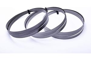 ENCUT Set di 3 lame per seghe a nastro, 1335 x 13 x 0,65 mm, 8-12 tpi, bimetallo M42, per acciaio, per FEMI, Schmid MBS, Flex, Alfra, Flott, Metallkraft