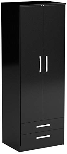 Birlea Lynx 2-Door 2-Drawer High-Gloss Wardrobe - Image 8