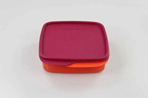 TUPPERWARE To Go Lunchbox 550 ml orange/rot mit Trennwand Clevere Pause Schule 11560 - 2