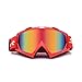 Produktbild Lafeil Sportsonnenbrille Jugendliche Damen Herren Motorradhelm Off Road Geländesport Skibrille Lokomotivschutzbrillen Fährt Rot
